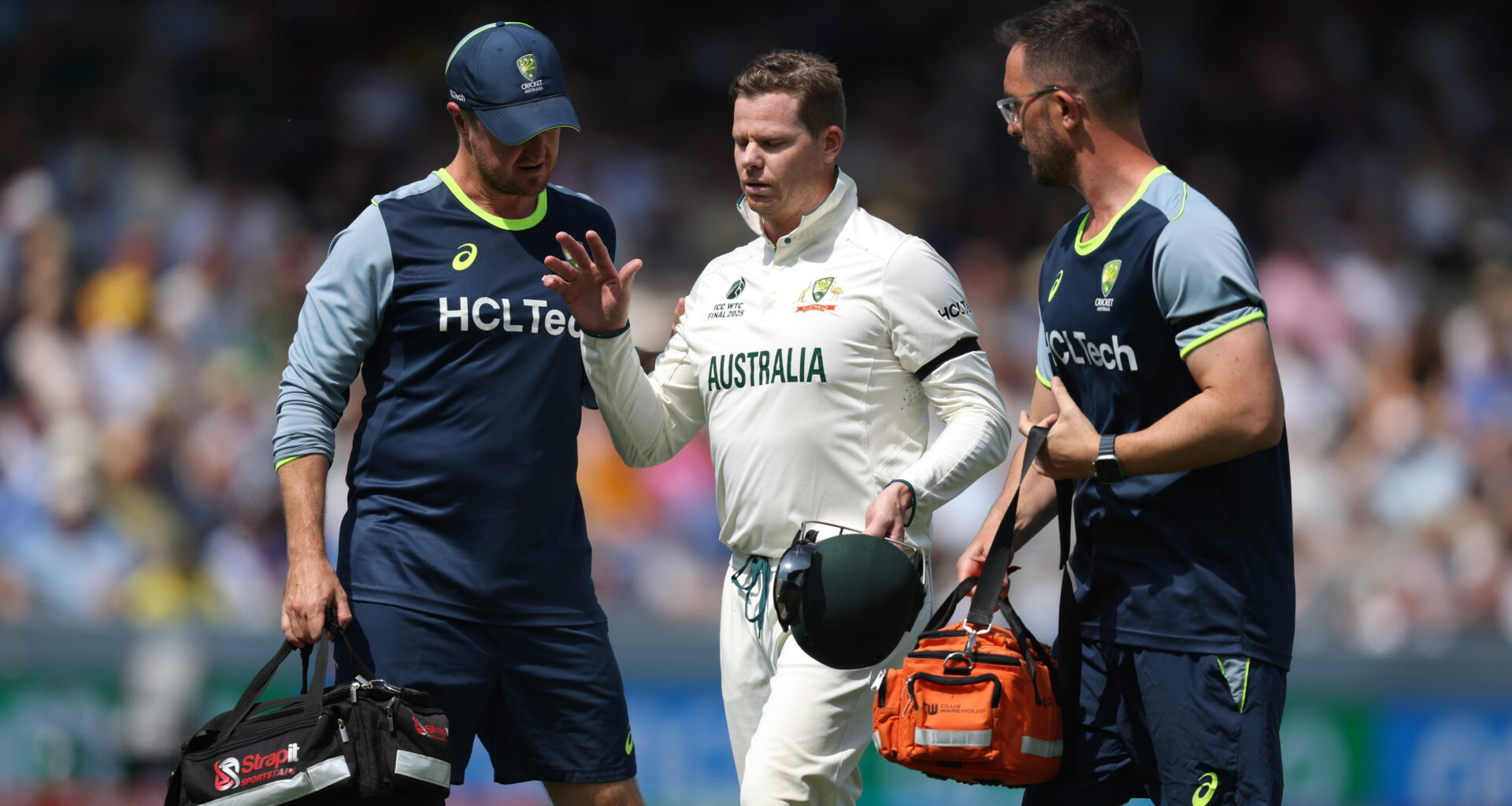Australia face nervous wait after Smith finger injury