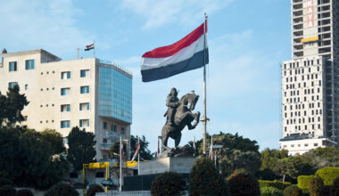 Photo of a plaza and monument in Syria