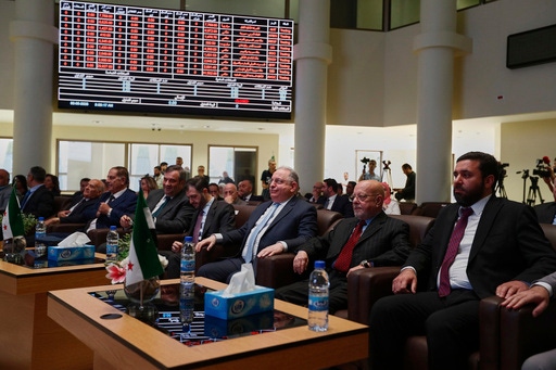 Another sign of Syria's rebuilding: The Damascus stock exchange opens again