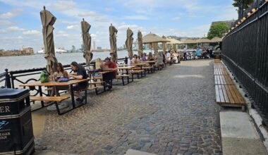 Loved Greenwich pub battles to keep riverside tables branded 'visual clutter' by council