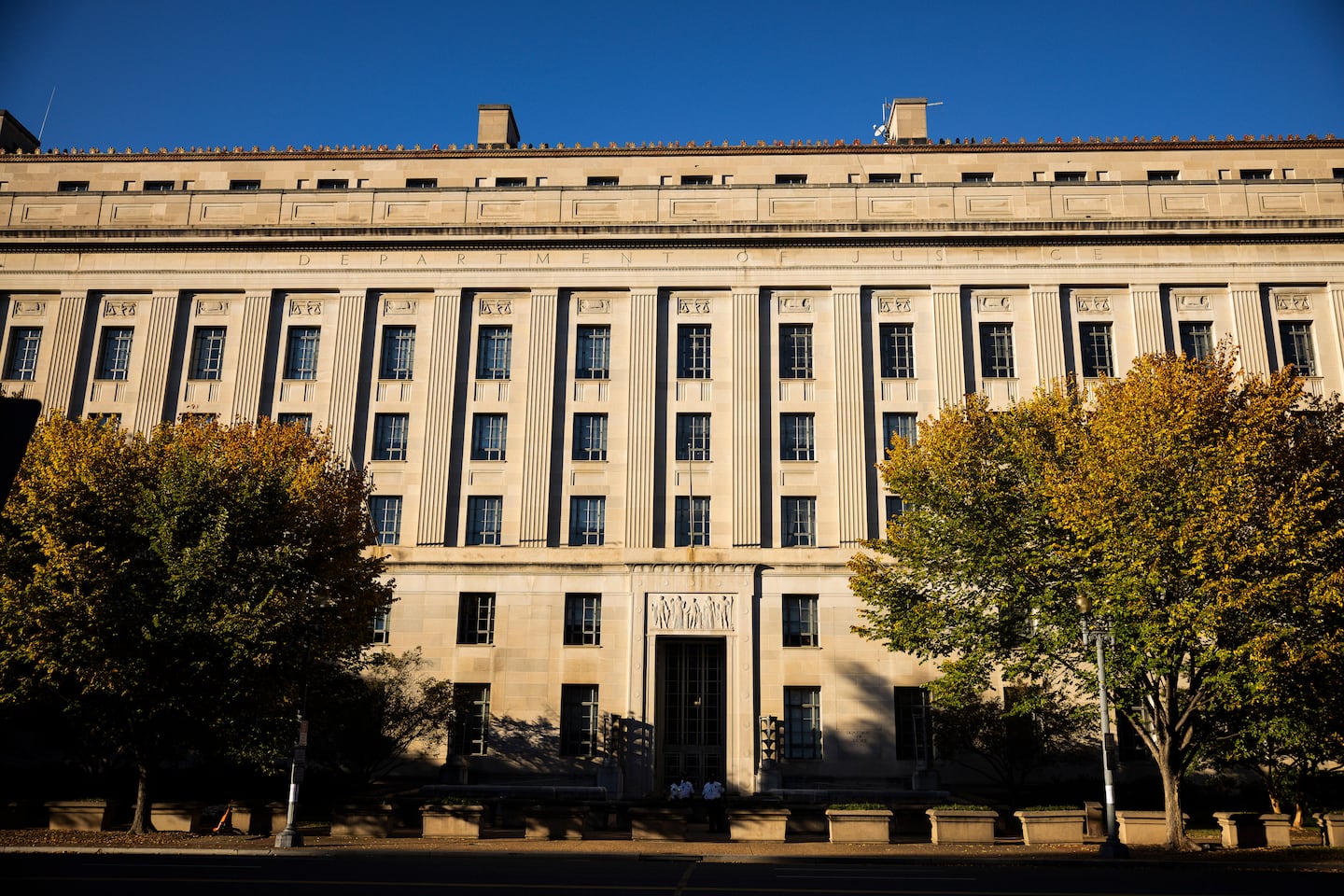 The US Department of Justice building in Washington.