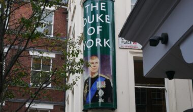 Prince Andrew’s portrait removed from Fitzrovia pub