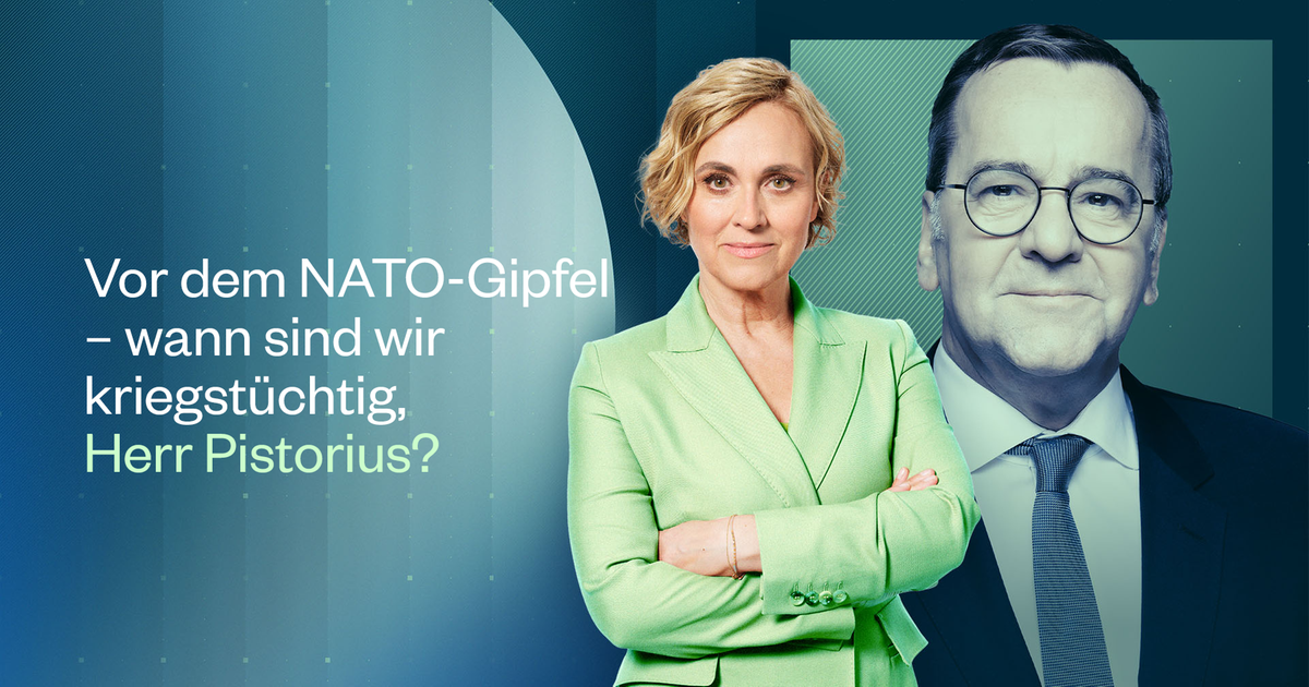Vor dem NATO-Gipfel - - Caren Miosga - ARD