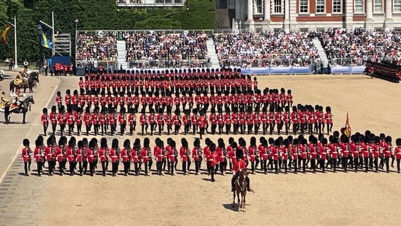 "Enormous pride" presenting the new colours to the Coldstream Guards at Trooping the Colour, King Charles says