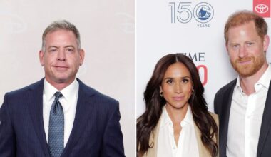 Troy Aikman Jokes About Neighbors Prince Harry and Meghan Markle