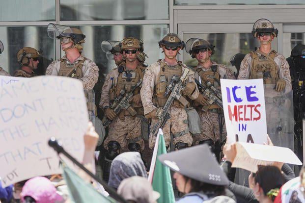 A Veteran Was Detained by Marines. It Highlights Concerns over the Military's Growing Ties to Law Enforcement.