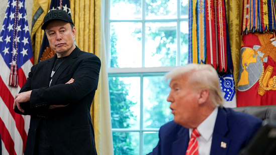 Musk recently left Trump’s side after working for several months as the head of Trump’s so-called Department of Government Efficiency.(REUTERS)