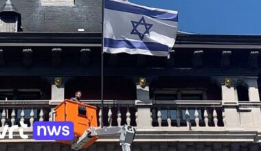 Israëlische vlag blijft hangen aan stadhuis in Antwerpen na discussie in schepencollege | VRT NWS: nieuws