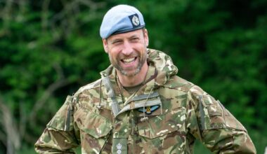 Prince William is dashing as he visits the Army Air Corps in his role as Colonel-in-Chief