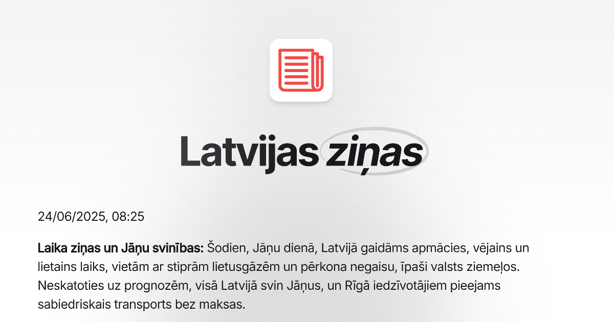 Izveidoju minimālistisku ziņu lapu