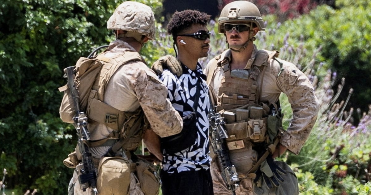 Donald Trump’s L.A. Marines Zip-Tie Veteran in First Ever Detention