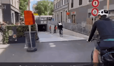A smooth ride through Switzerland's bike Tunnel