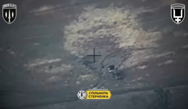 Russian multiple rocket launcher GRAD destroyed by fiberglass FVP