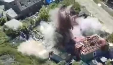 Ukrainian bombardment sends Russian flying [22 June 2025]