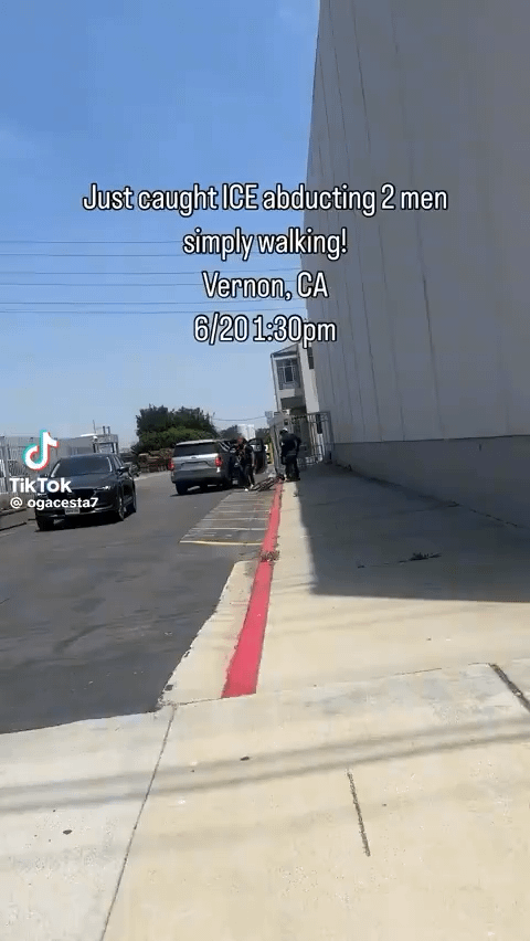Kidnapping people off the streets in unmarked cars with no license plates—and the cops are just standing by, doing nothing about it.