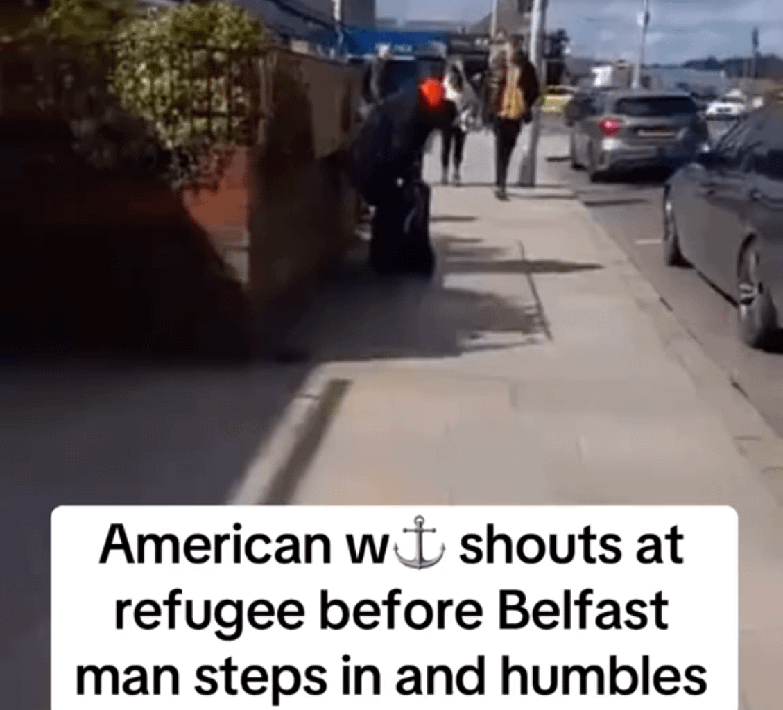 American tells immigrant to leave Ireland. The irony.