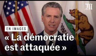 Los Angeles : le discours choc du démocrate Gavin Newsom contre Donald Trump - YouTube