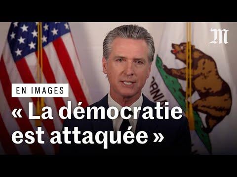 Los Angeles : le discours choc du démocrate Gavin Newsom contre Donald Trump - YouTube