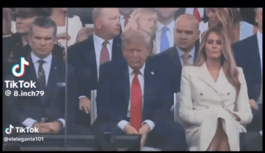 King TACO McFelon couldn’t even bother to stand when they passed—guess respect isn’t included in his combo meal deal!