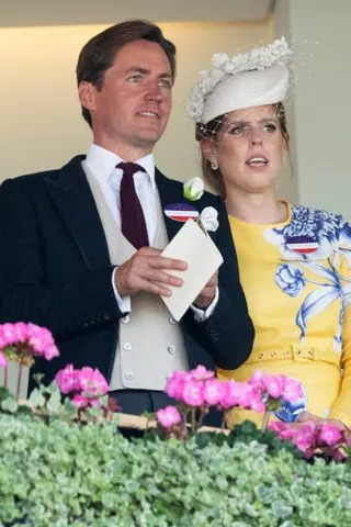 Mark Cuthbert/UK Press via Getty Edoardo Mapelli Mozzi and Princess Beatrice of York at the Royal Ascot on June 19, 2025