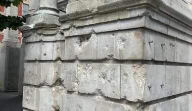 WW2 Bomb Damage at the V&A Museum