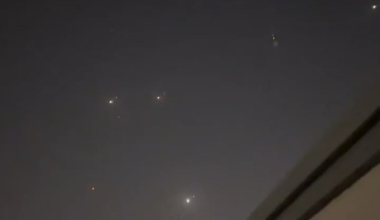Iranian missiles over Qatar