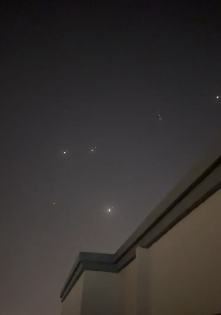 Iranian missiles over Qatar