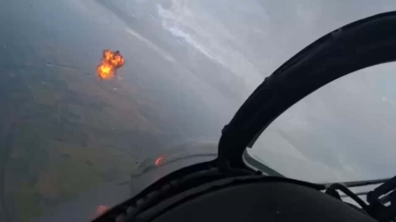 Ukrainian Mi-24V helicopters shoot down Russian Shahed-136 kamikaze drones using YakB-12.7 four-barreled machine guns