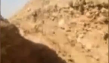 A Yemeni soldier sneaks in a Houthi trench and greets the Houthis before he eliminate them.