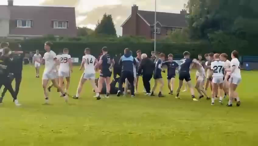 Field fight GAA. Cookstown Fr Rocks