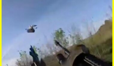 Ukrainian heroes at the last moment saw a fiber-optic Russian drone flying behind them and miraculously saved themselves by destroying it on the move