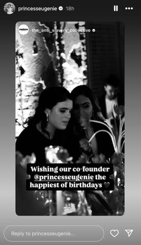 Princess Eugenie/Instagram Princess Eugenie and Julia de Boinville in a photo shared on March 23, 2025.