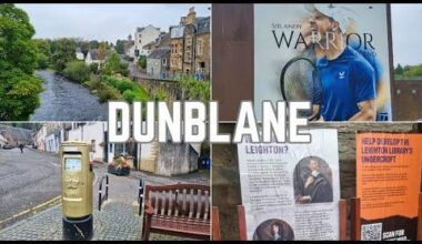 Exploring the beautiful town of Dunblane in Scotland, hometown of two time Wimbledon champion Andy Murray