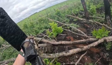 Mine-clearing by Ukrainian soldier at the zero-line. June 2025