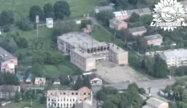 A Mig-29 of the Ukrainian Air Force attacks a Russian military command post in the Kursk Oblast.