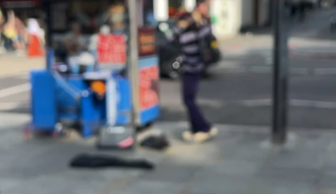 Who is this busker outside Liverpool st station?