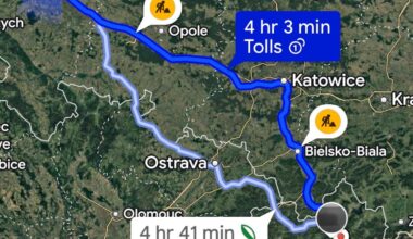 Katowice to Wrocław tolls
