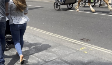 Horses on Tottenham Court Road