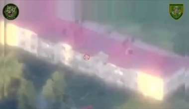 A Ukrainian plane carried out an airstrike on a building for storing expensive electronics (electronic warfare, electronic warfare and other equipment) with Russian soldiers. June 2025.