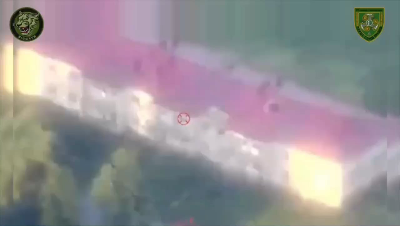 A Ukrainian plane carried out an airstrike on a building for storing expensive electronics (electronic warfare, electronic warfare and other equipment) with Russian soldiers. June 2025.