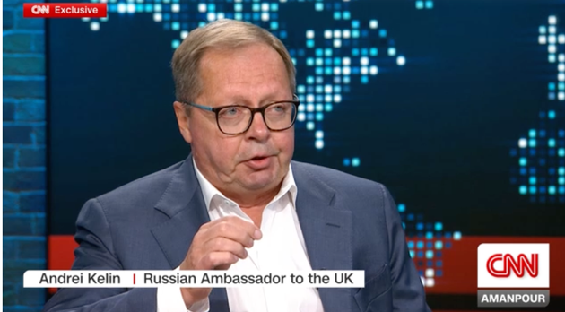 Russia's Ambassador to the UK Andrei Kelin