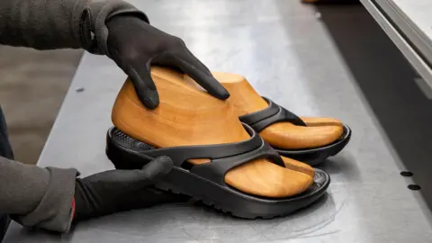 Oka Oka flipflops being made at its factory in Georgia