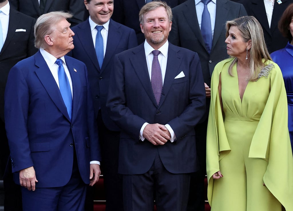(Front, from left) US President Donald Trump, Dutch King Willem-Alexander and Dutch Queen Maxima pose for a picture with Nato heads of state and governments at Huis ten Bosch Palace in The Hague on Tuesday. Photo: Reuters (Front, from left) US President Donald Trump, Dutch King Willem-Alexander and Dutch Queen Maxima pose for a picture with Nato heads of state and governments at Huis ten Bosch Palace in The Hague on Tuesday. Photo: Reuters