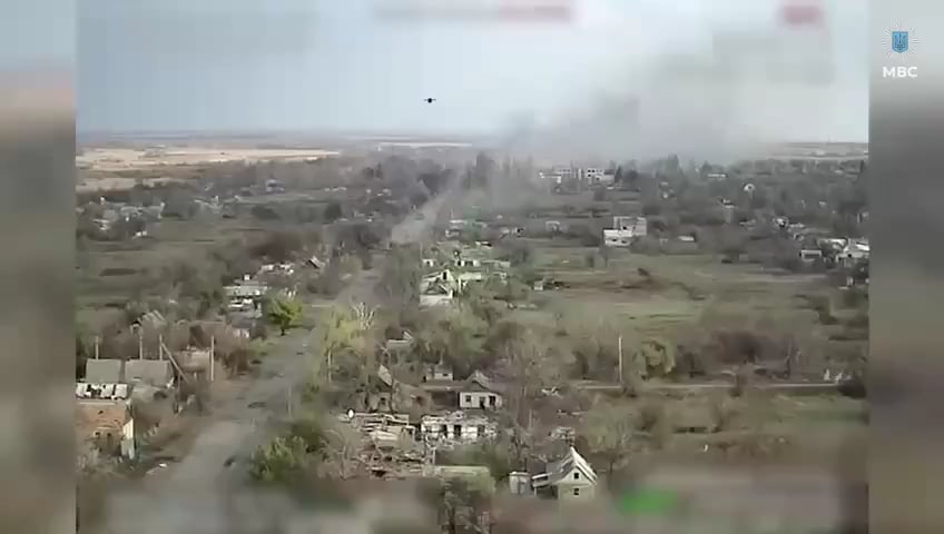 The Lazar UAV operators of the 27th Pechersk, Ukrainian National Guard Brigade take out moving russian armored vehicles with drone drops.