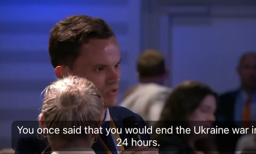 Trump declares he was just being "sarcastic" when he made a campaign promise to end the Ukraine war in 24 hours. He points out that Vladimir Putin has been more difficult to deal with.
