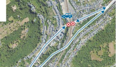 Gare de Dommeldange : passage à niveau supprimé