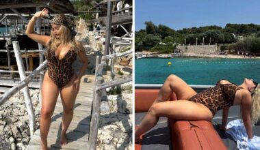 Bebe Rexha Flaunts Cleavage In Cheeky Swimsuit In Croatia: Photos