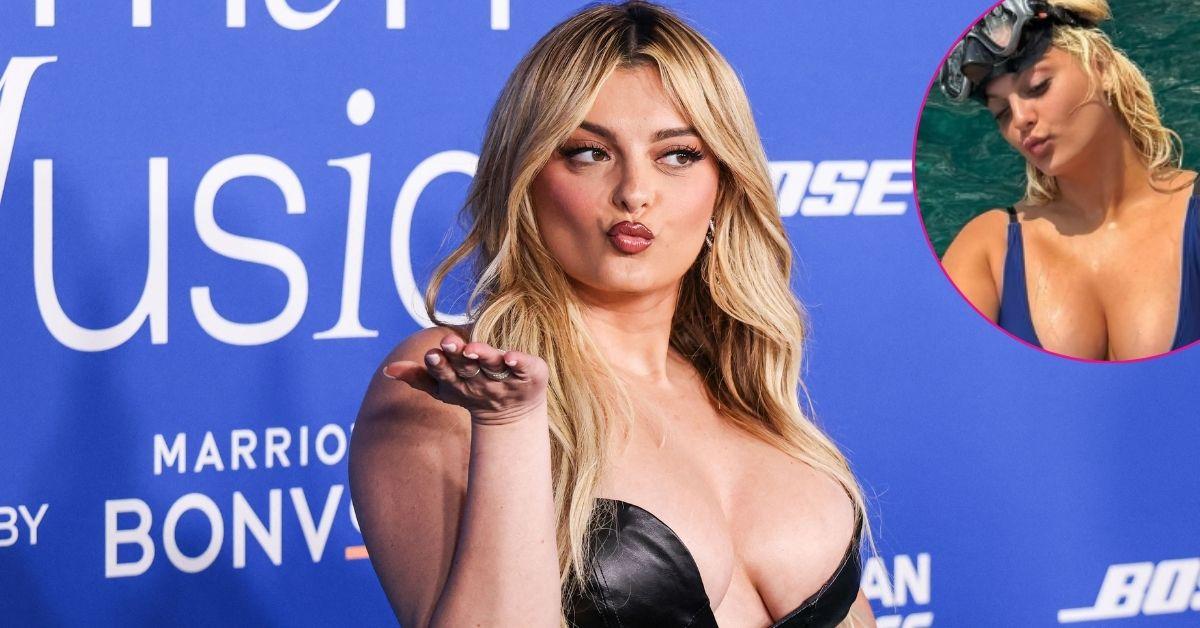 Bebe Rexha Spills Out Of Plunging Swimsuit In Croatia: Photos