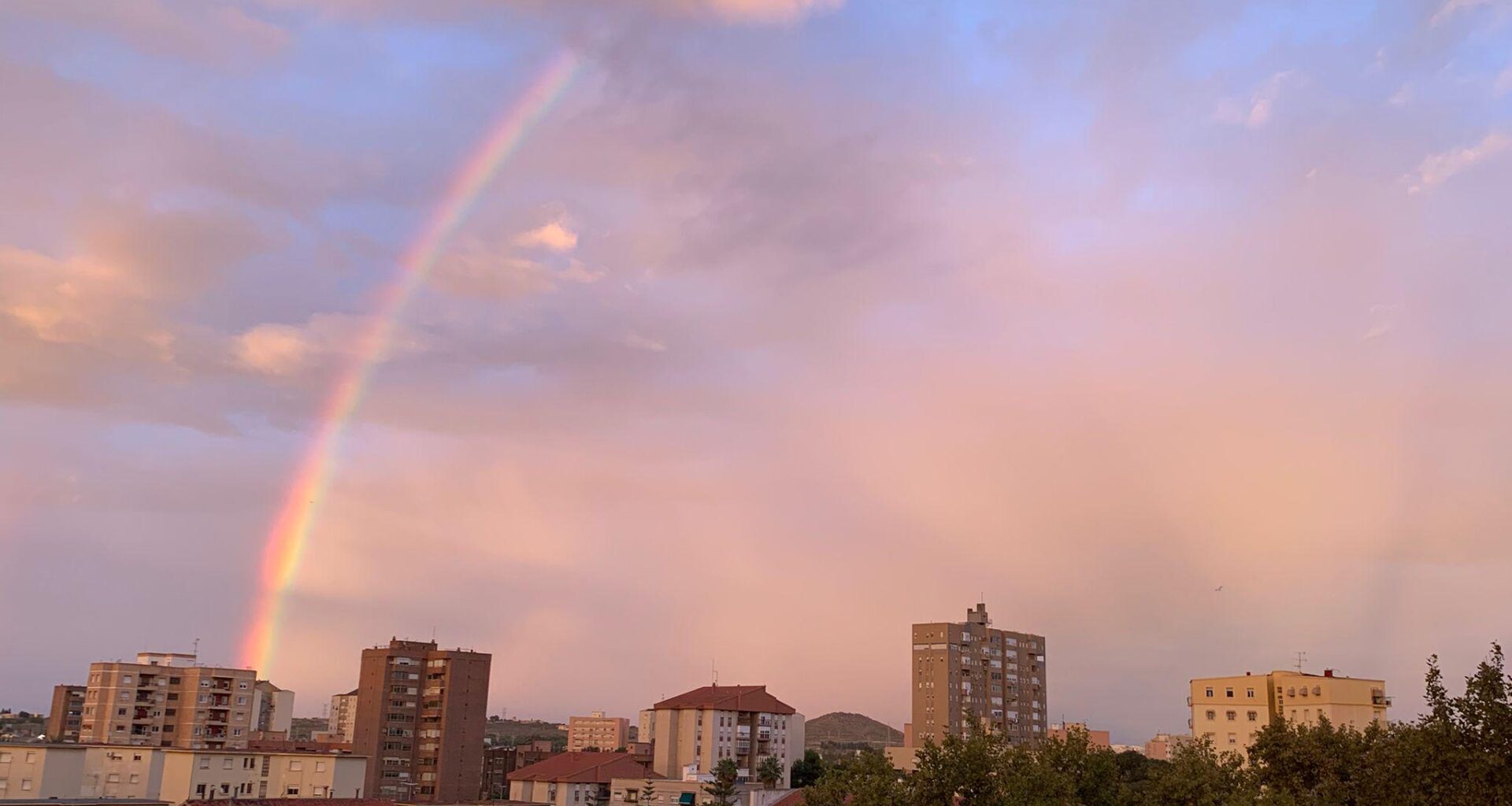 arcoiris en cartagena, región de Murcia