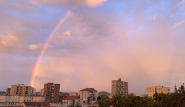arcoiris en cartagena, región de Murcia